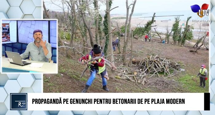 VIDEO Cetățeanul Coman: Propagandă pe genunchi pentru betonarii de pe plaja Modern