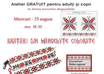 Atelier GRATUIT de Brățări din mărgeluțe colorate la Târgul de Artă și Antichități