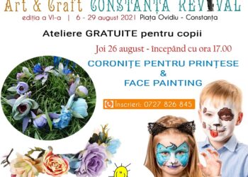 Art & Craft Constanța Revival: Atelier GRATUIT de confecționat Coronițe pentru Prințese și Face-painting