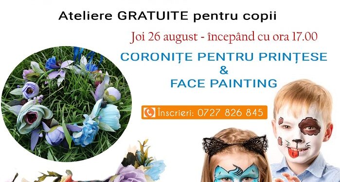 Art & Craft Constanța Revival: Atelier GRATUIT de confecționat Coronițe pentru Prințese și Face-painting