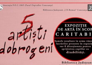 Cinci artiști dobrogeni vernisează CARITABIL la Biblioteca Județeană Constanța
