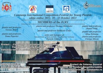 Constanța International Competition-Festival for Young Pianist, 28 – 31 octombrie