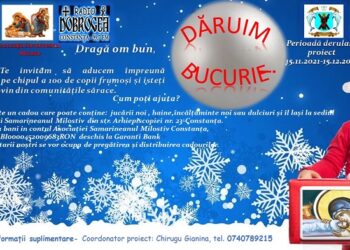 Proiect social Arhiepiscopia Tomisului: De Crăciun, „Dăruim bucurie” copiilor defavorizați