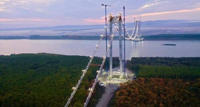 Podul peste Dunăre, de la Brăila, va fi gata în acest an