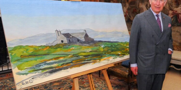 Peisaje din România, pictate în acuarelă de prințul Charles, expuse la Londra