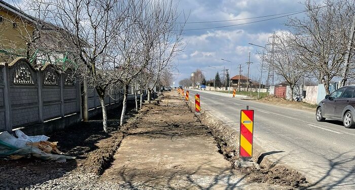 Lucrări de înființare și reabilitare a trotuarelor, la Mangalia