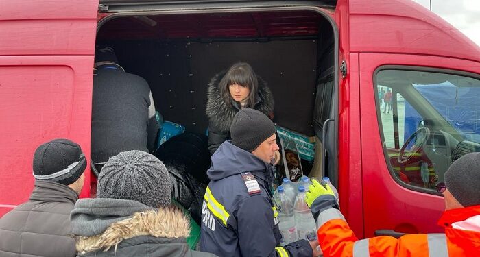 PSD Constanța a ajuns la Isaccea cu al doilea convoi umanitar cu ajutoare pentru refugiați