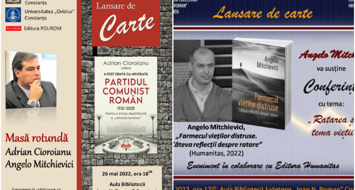 Adrian Cioroianu și Angelo Mitchievici, lansări de carte la Biblioteca Județeană Constanța