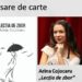 LECȚIA DE ZBOR, lansare de carte a poetei Arina Cojocaru