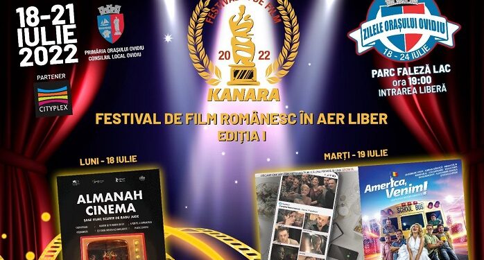 ZILELE ORAȘULUI OVIDIU: Festivalul de Film Românesc în Aer Liber, 18 – 21 iulie
