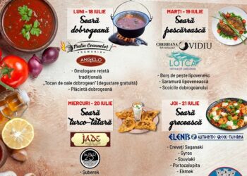 ZILELE ORAȘULUI OVIDIU: Festivalul gastronomic al etniilor din Dobrogea, 18-21 iulie