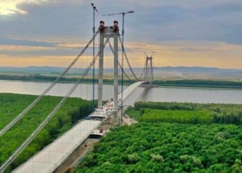 Horia Teodorescu: S-a montat ultimul segment din tablierul podului Tulcea – Brăila