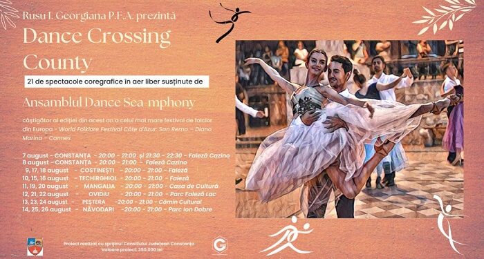 „Dance Crossing County”, ansamblul care a cucerit Europa vă invită la spectacole în șapte localități din județul Constanța