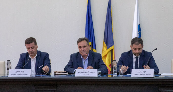 Conducătorii CJ, Lupu, Enciu și Gima, au prezentat lista starea proiectelor din județul Constanța