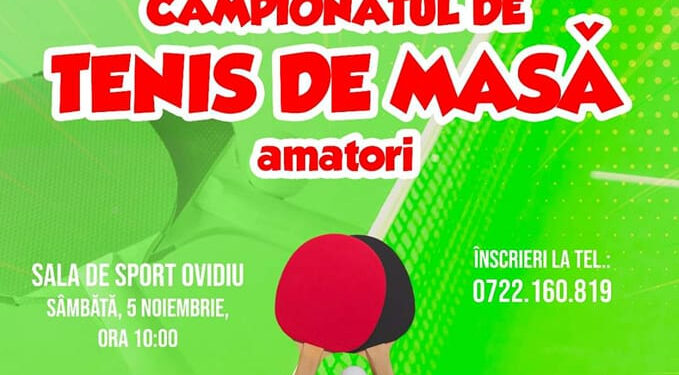 CTSport: Campionat de tenis de masă pentru amatori în orașul Ovidiu