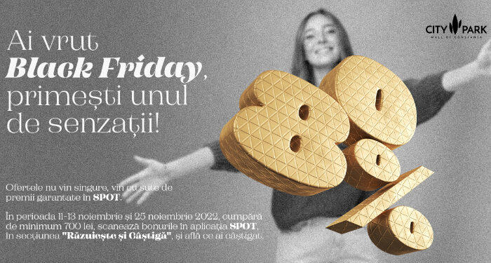 Black Friday de senzație anunțat de City Park Mall Constanța