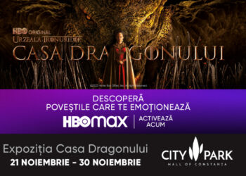 Craniul legendarului dragon Balerion din House of the Dragon ajunge la City Park Mall Constanța