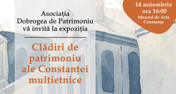 Expoziție de grafică la Muzeul de Artă: Clădiri de patrimoniu ale Constanței multietnice