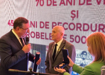 Președintele de onoare al CSM Constanța, multiplul campion Ilie Floroiu a primit Ordinul Excelența Olimpică