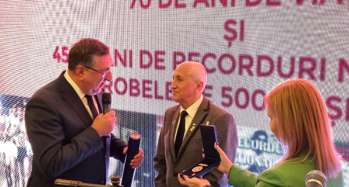 Președintele de onoare al CSM Constanța, multiplul campion Ilie Floroiu a primit Ordinul Excelența Olimpică