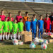 Șorturi, tricouri, jambiere și mingi de fotbal pentru copiii din Castelu, Medgidia, Cobadin și Ciocârlia