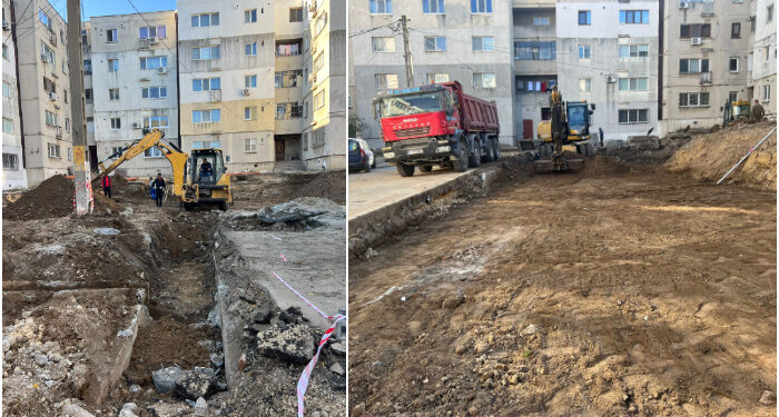 Ovidiu: Rețea nouă de apă, canalizare și parcare pentru zona blocurilor OV