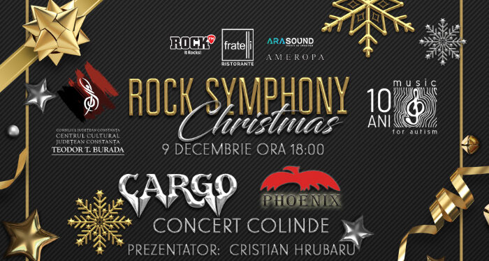 Concert caritabil CARGO și PHOENIX, Rock Symphony Christmas, la Constanța