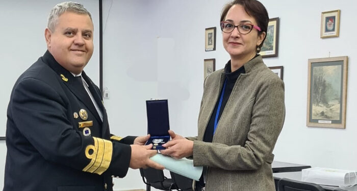 Istoricul constănțean Andreea-Maria Croitoru, decorat cu „VIRTUTEA MARITIMĂ în grad de CAVALER”