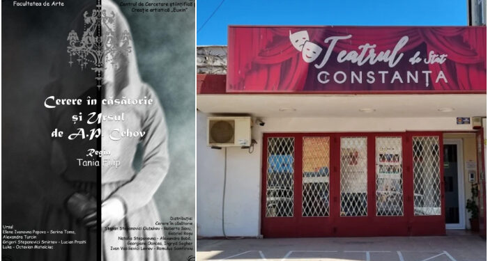 Teatru studențesc pe scena sălii Studio a Teatrului de Stat Constanța: Cerere în căsătorie și Ursul