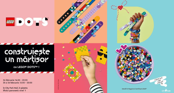 Distracție și ateliere creative LEGO, la City Park Mall, între 24-26 februarie 2023