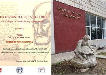 Workshop cu studenți, privind relația desen – culoare în creația artistică, la Muzeul de Artă Constanța