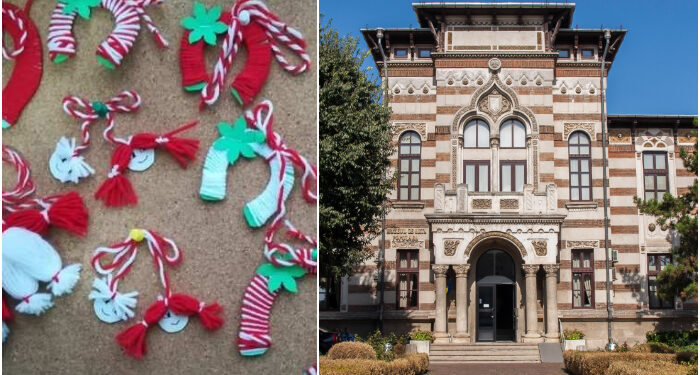 Ateliere pentru copii la Muzeul de Artă Populară, având ca tematică MĂRȚIȘORUL