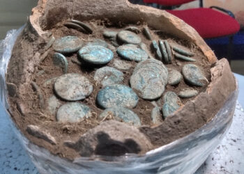 MINAC: Tezaurul numismatic descoperit la Ciobănița ar putea fi expus la finalul acestui an