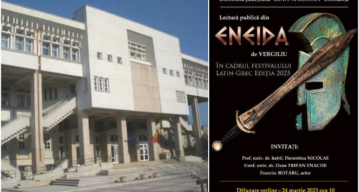 ÎNDRĂZNEALĂ! Lectură publică din „Eneida” de Vergilius la Biblioteca Județeană Constanța