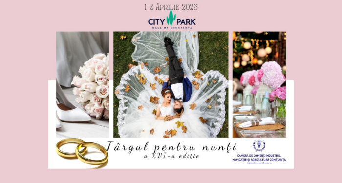 Târgul pentru Nunți Constanța 2023 se desfășoară pe 1 și 2 aprilie la City Park Mall