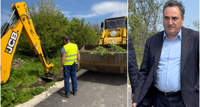 Regia Județeană de Drumuri a reluat asfaltarea pe drumul județean DJ393 Arsa-Albești-Coroana