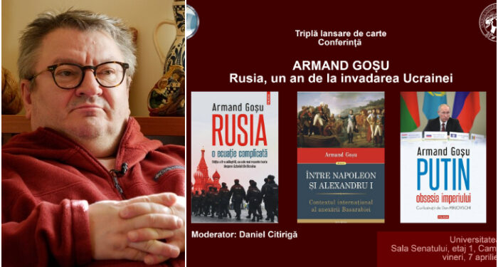 Armand Goșu lansează trei volume despre Rusia, la Universitatea Ovidius din Constanța