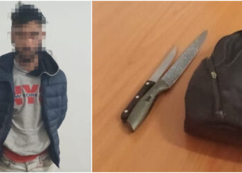 Hoț fugit din arestul la domiciliu, prins de jandarmi în spatele restaurantului Sabroso