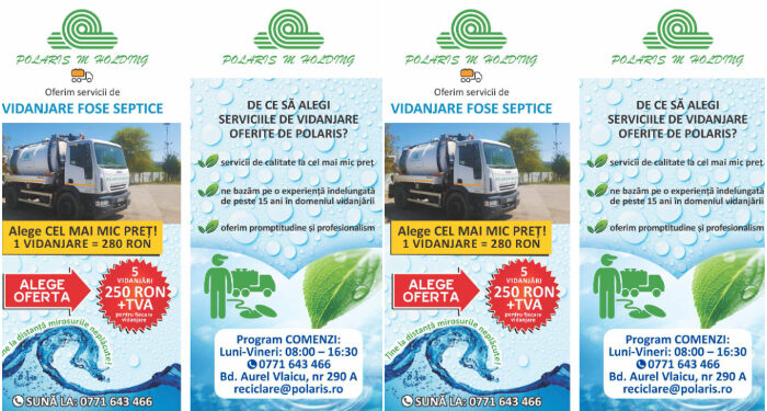 POLARIS, servicii de vidanjare fose septice în Năvodari (Mamaia Sat), Corbu, Lumina, Ovidiu și Constanța