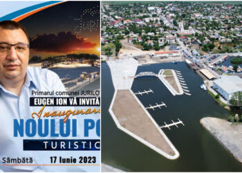 Noul port turistic din Jurilovca, inaugurare cu 200 de drone zburând pe muzica lui Nicu Alifantis