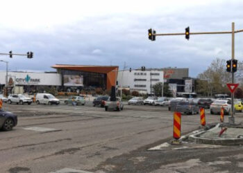 Asfaltarea intersecției de la City Park Mall va fi făcută pe timpul nopții