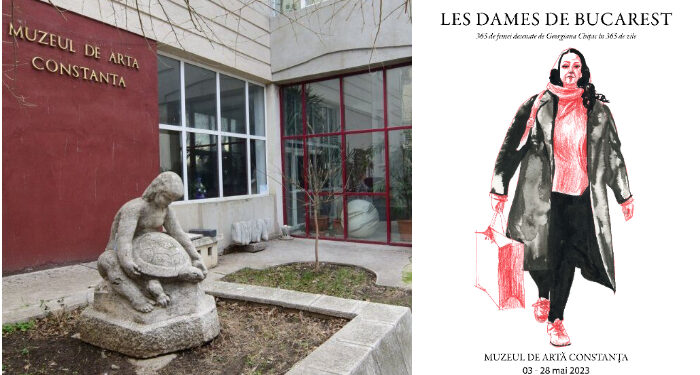 ”Les Dames de Bucarest”, 365 de femei desenate de artista Georgiana Chițac, expuse la Muzeul de Artă Constanța