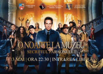 NOAPTEA MUZEELOR, la Centrul Jean Constantin cu… SUPERCOMEDIA ”O noapte la Muzeu: Secretul Faraonului”