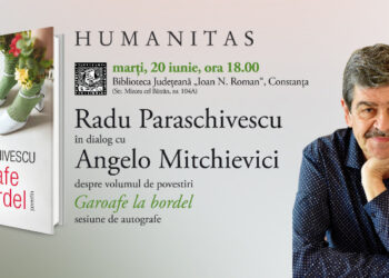 ”Garoafe la Bordel” – Radu Paraschivescu, lansare de carte la Biblioteca Județeană Constanța