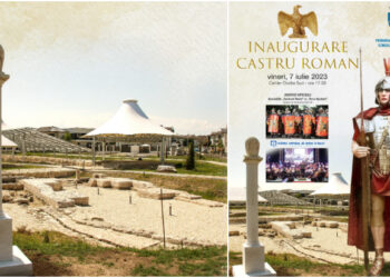 Soldații romani și artiștii TNOB inaugurează Castrul Roman din orașul Ovidiu