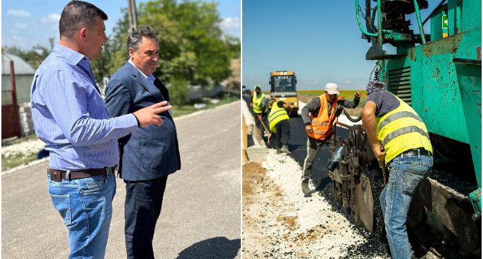 Drumuri Județene Constanța : DJ 393 Albești – Coroana, aproape de primul strat de asfalt