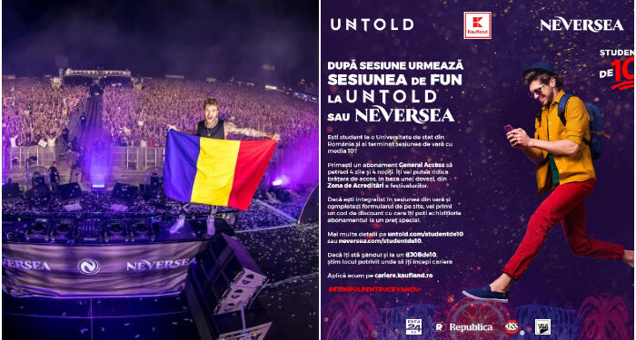 Studenții cu rezultate EXCEPTIONALE recompensați cu ABONAMENTE LA NEVERSEA și UNTOLD 2023