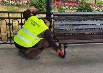 Zona de promenadă de la Cazinoul din Constanța a intrat în febra pregătirilor pentru sezonul estival