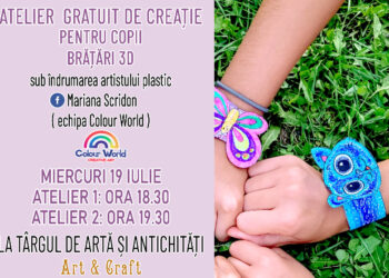 PROGRAMUL Atelierelor GRATUITE în cadrul Târgului de Antichități din Piața Ovidiu, 17 – 23 iulie