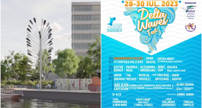 Festivalul Delta Waves Fest marchează inaugurarea Falezei Ivan Patzaichin din Tulcea